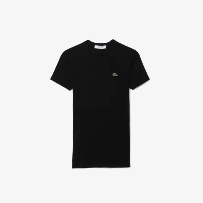 Slim fit geribd katoen T-shirt voor dames