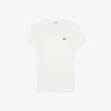 Slim fit geribd katoen T-shirt voor dames