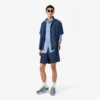 Slim fit gestreept shirt van stretchpopeline Slim fit gestreept shirt van stretchpopeline