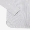 Slim fit gestreept shirt van stretchpopeline Slim fit gestreept shirt van stretchpopeline