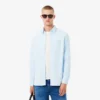Slim fit gestreept stretch overhemd met knopen voor heren