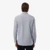 Slim fit gestreept stretch overhemd met knopen voor heren