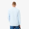 Slim fit gestreept stretch overhemd met knopen voor heren