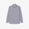 Slim fit gestreept stretch overhemd met knopen voor heren