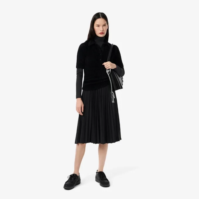 Slim fit jurk met hoge hals voor dames