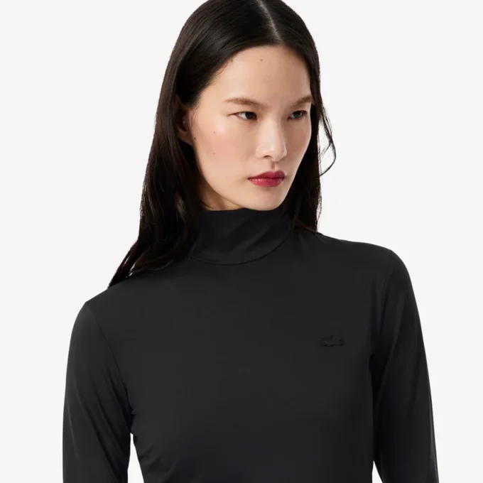 Slim fit jurk met hoge hals voor dames