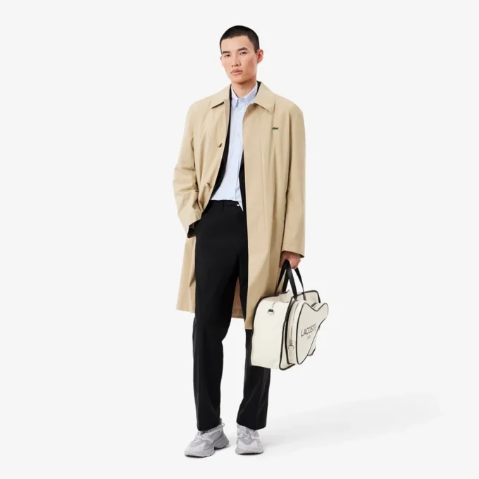 Slim fit katoenen herenoverhemd
