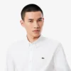 Slim fit katoenen herenoverhemd
