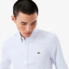 Slim fit katoenen herenoverhemd