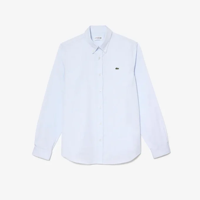 Slim fit katoenen herenoverhemd
