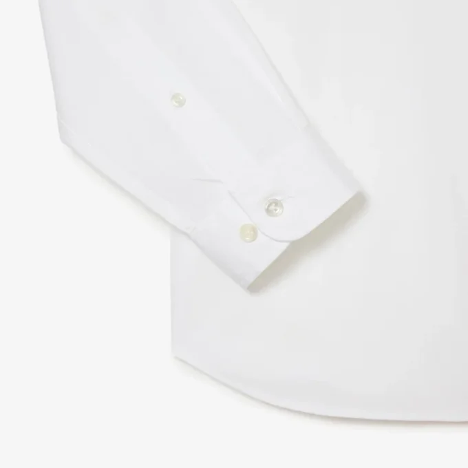 Slim fit katoenen herenoverhemd