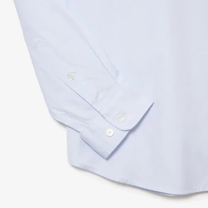 Slim fit katoenen herenoverhemd