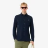 Slim fit katoenen piqué shirt voor heren