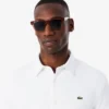 Slim fit katoenen piqué shirt voor heren