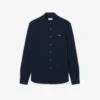 Slim fit katoenen piqué shirt voor heren