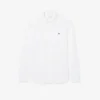Slim fit katoenen piqué shirt voor heren
