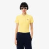 Slim fit L.12.D geribd katoenen poloshirt voor dames