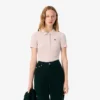 Slim fit L.12.D geribd katoenen poloshirt voor dames