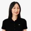 Slim fit L.12.D geribd katoenen poloshirt voor dames