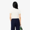 Slim fit L.12.D geribd katoenen poloshirt voor dames