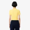Slim fit L.12.D geribd katoenen poloshirt voor dames