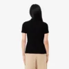 Slim fit L.12.D geribd katoenen poloshirt voor dames