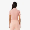 Slim fit L.12.D geribd katoenen poloshirt voor dames