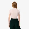 Slim fit L.12.D geribd katoenen poloshirt voor dames