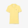 Slim fit L.12.D geribd katoenen poloshirt voor dames