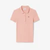 Slim fit L.12.D geribd katoenen poloshirt voor dames