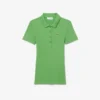 Slim fit L.12.D geribd katoenen poloshirt voor dames