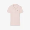 Slim fit L.12.D geribd katoenen poloshirt voor dames