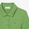 Slim fit L.12.D geribd katoenen poloshirt voor dames
