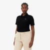 Slim fit L.12.D geribd katoenen poloshirt voor dames