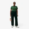 Slim fit L.12.D geribd katoenen poloshirt voor dames