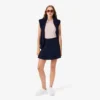 Slim fit L.12.D mouwloze stretchpolo voor dames
