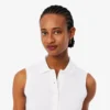 Slim fit L.12.D mouwloze stretchpolo voor dames
