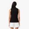Slim fit L.12.D mouwloze stretchpolo voor dames