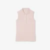 Slim fit L.12.D mouwloze stretchpolo voor dames