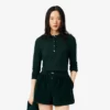 Slim fit L.12.D stretch mini piqué Polo voor dames