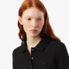 Slim fit L.12.D stretch mini piqué Polo voor dames