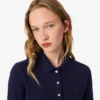 Slim fit L.12.D stretch mini piqué Polo voor dames
