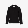 Slim fit L.12.D stretch mini piqué Polo voor dames