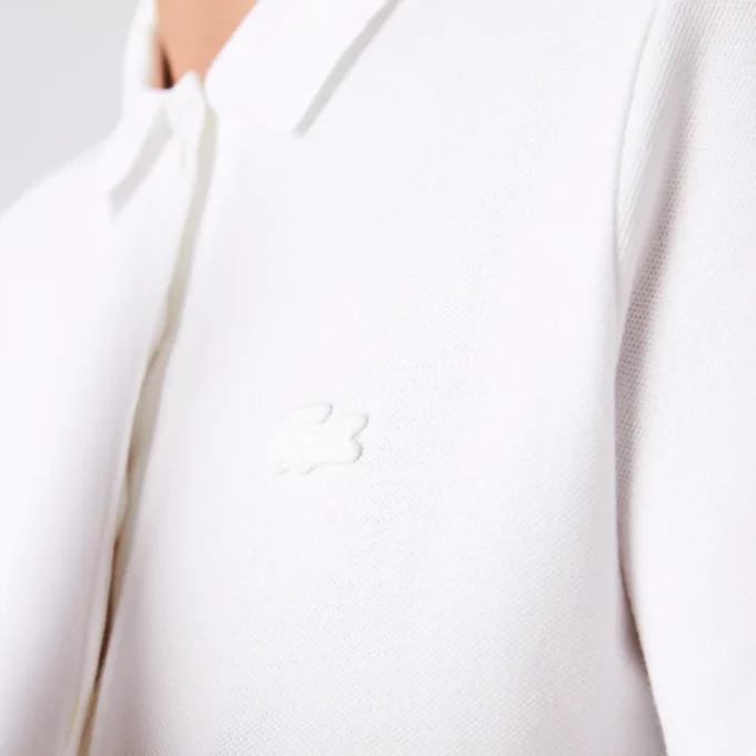 Slim fit L.12.D stretch mini piqué Polo voor dames