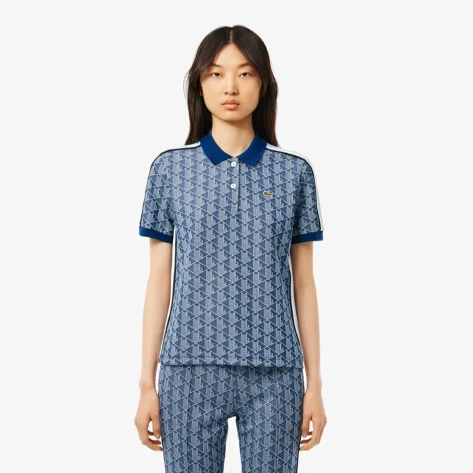 Slim fit Monogram-Polo voor dames