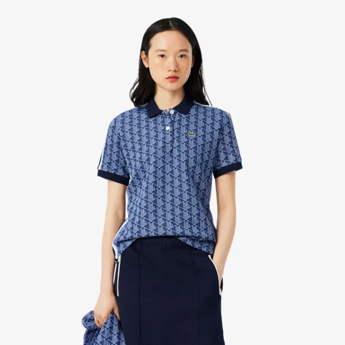 Slim fit Monogram-Polo voor dames