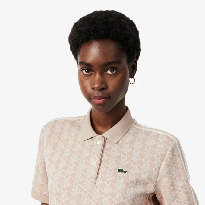 Slim fit Monogram-Polo voor dames