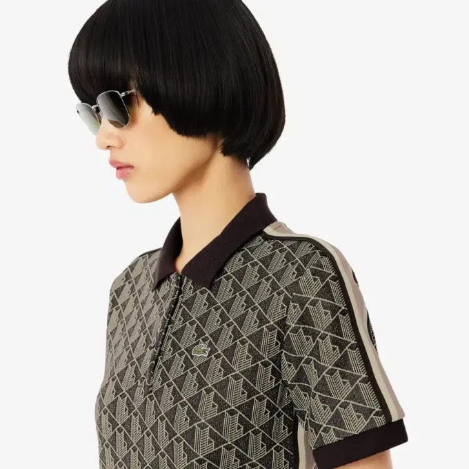 Slim fit Monogram-Polo voor dames