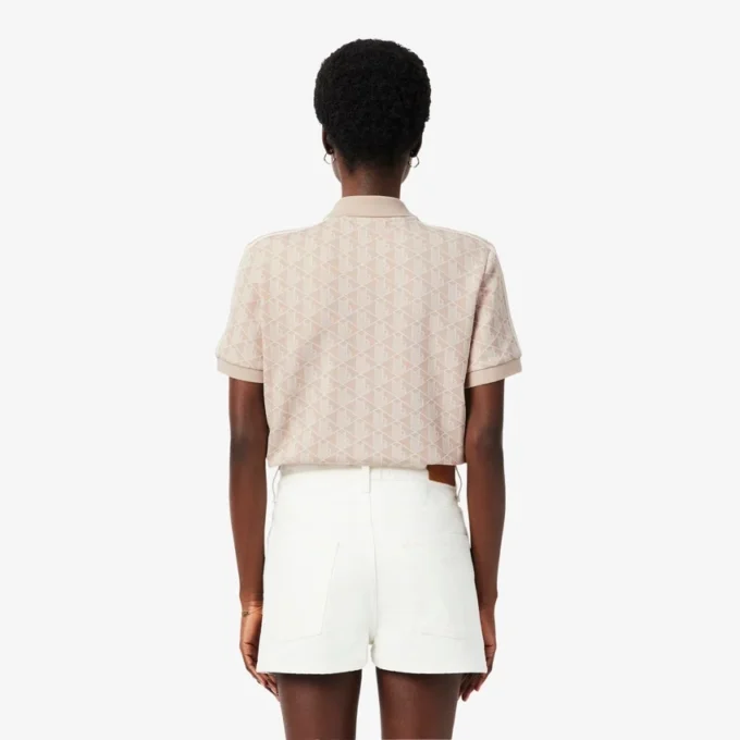Slim fit Monogram-Polo voor dames