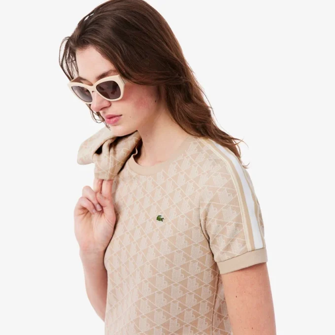 Slim fit Monogram T-shirt voor dames